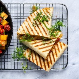 Quesadilla chorizo ja kanalihaga Quesadilla chorizo ja kanalihaga