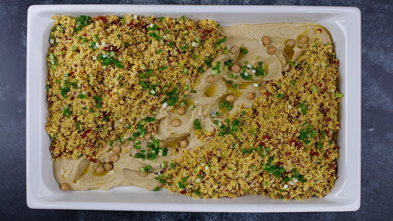 Bulgura un humusa salāti – - Recepte