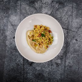 Bulgura un humusa salāti