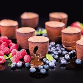 Šokolādes fondants Šokolādes fondants