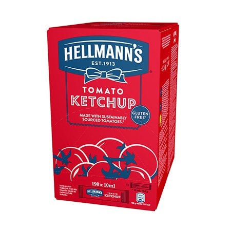 Hellmann's Pomidorų kečupas 10 ml x 198 vnt.
