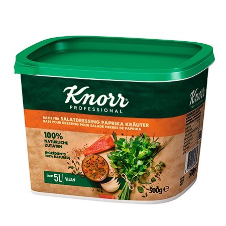 Knorr 100% Natural paprikinis salotų užpilas 500g