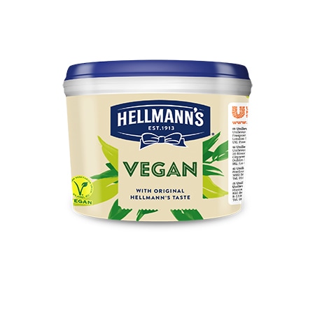 Majonees Hellmann's Vegan - Puikus vegetariškų ir veganiškų patiekalų priedas.