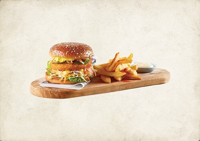 Krõbe Mittekana burger Krõbe Mittekana burger