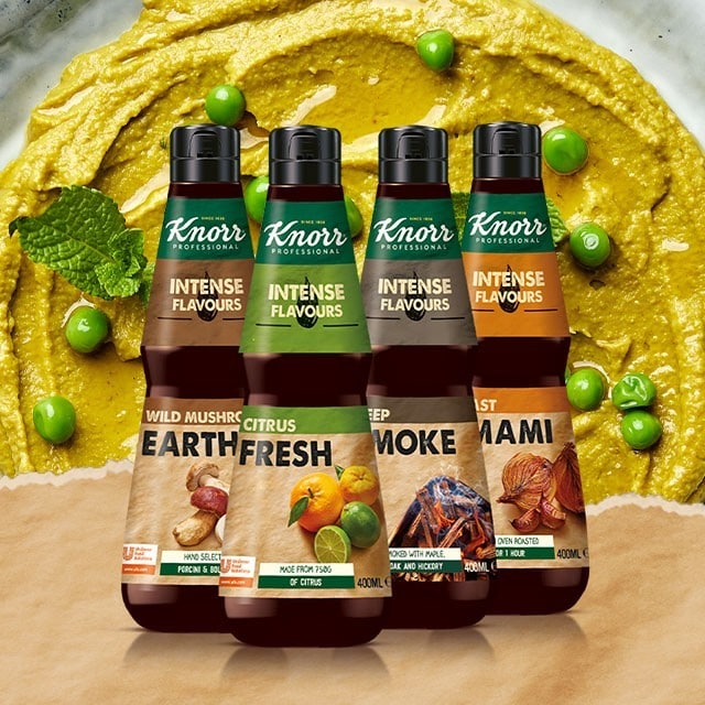 Keturi gardūs Knorr Professional Essences tonai