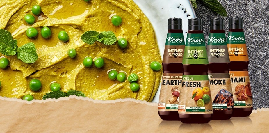 Keturi gardūs Knorr Professional Essences tonai