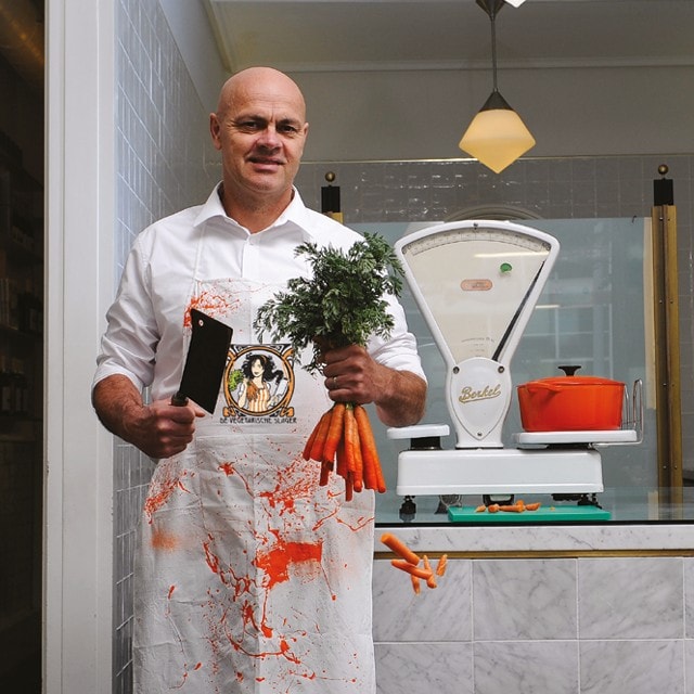 Susipažinkite su Jaap Korteweg, pirmuoju vegetaru mėsininku.